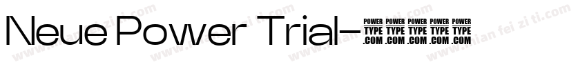 Neue Power Trial字体转换